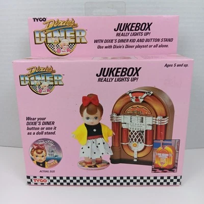 Conjunto de jogos Dixie's Diner Light Up Juke Box por TYCO Industries 1989 - Imagem 1 de 4