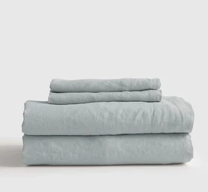 ¡Juego de sábanas y 2 fundas de almohada Quince 100 % lino! Talla Reina (1246) - Imagen 1 de 11