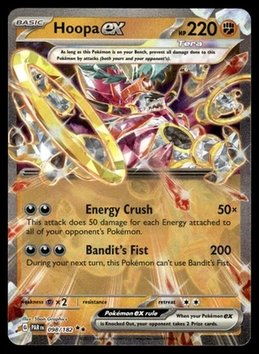 Pokemon TCG SV04: Paradox Rift #098/182 Hoopa ex NM - Image 1 of 2