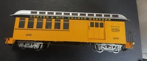 VINTAGE DENVER & RIO GRAND G SCALE COMBINE COMBO PASS.CAR - Picture 1 of 11
