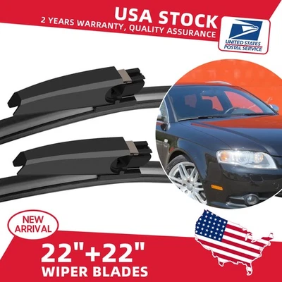 Par de escobillas limpiaparabrisas para Mercedes-Benz C230 2004-2007 / juego de 22/22 pulgadas Foto 1 de 4