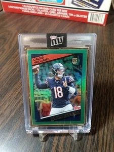 2024 Topps Now Rookie Campaign Quarterbacks #5 Caleb Williams Green 29/99 - Picture 1 of 5