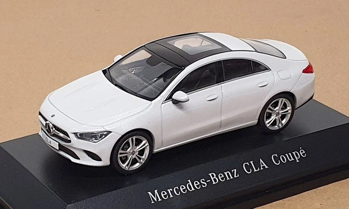 Spark 1/43 Scale B6 696 0470 - Mercedes Benz CLA Coupe - Digital White - Image 1 of 4