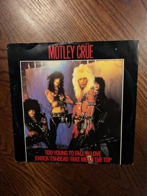 Motley Crue - Too Young To Fall In Love (Remix) - 12" Vinyl Single Record 1984 - Image 1 of 4