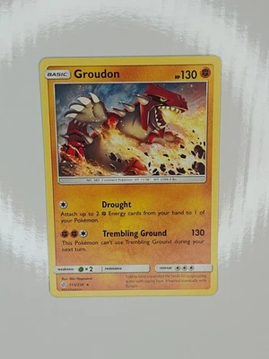 Groudon Normal Rare SM - Cosmic Eclipse 113/236 NM - Image 1 of 2