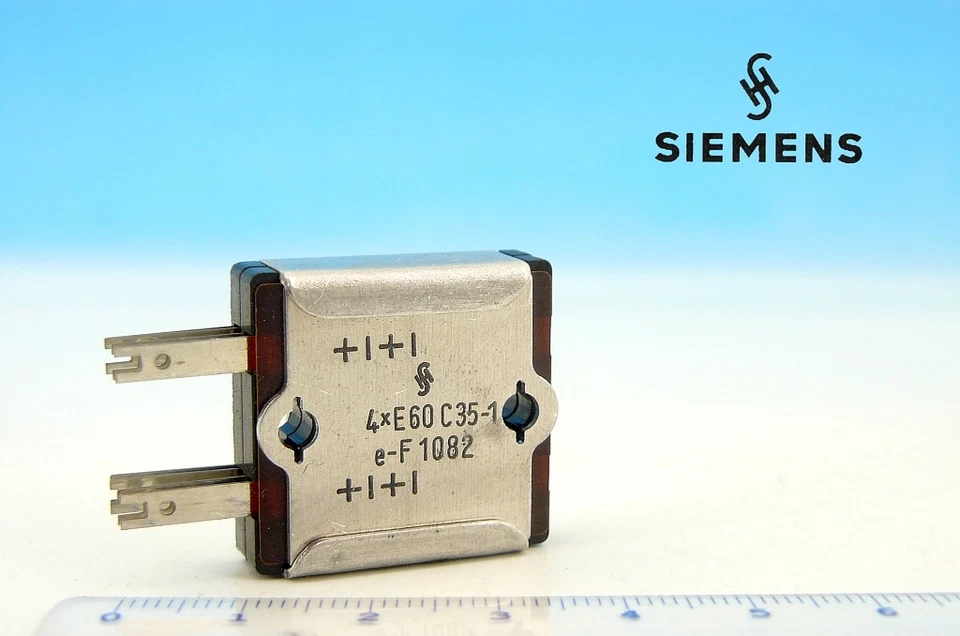 1 x Vintage SIEMENS Germany 4x 60V 35mA 0.035A  SELENIUM RECTIFIER 4xE60C35-1 - Image 1 of 1