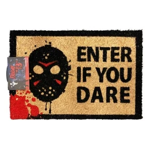 FRIDAY 13th JASON VOORHEES 'ENTER IF YOU DARE' COIR DOOR MAT - LICENSED **NEW** - Bild 1 von 2