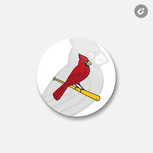 Cardenales de San Luis MLB | Imán decorativo redondo de 4"" x 4"" - Imagen 1 de 2
