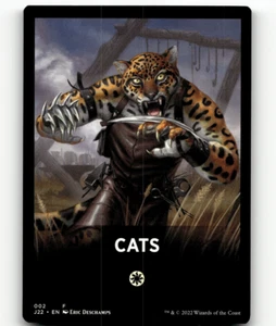 MTG Cats Carta a tema Jumpstart 2022 Gettone - Foto 1 di 1