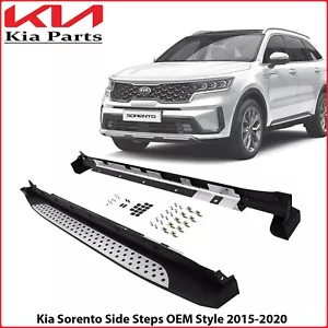 OEM STYLE SIDE STEPS - RUNNING BOARDS - PAIR FOR KIA SORENTO 2015 - 2020 - Picture 1 of 11