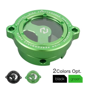CNC Clear Engine Oil Filter Cover Cap For Kawasaki KLR650 1987 1988-2023 2024 - Picture 1 of 12