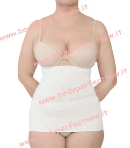 PANCERA LANA 47% GREGGIA NATURALE FASCIA CALDA PANCIA E SCHIENA MADE IN ITALY - Picture 1 of 2