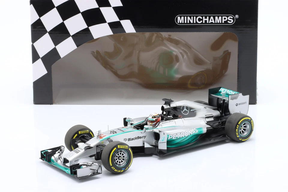L. Hamilton Mercedes F1 W05 #44 Formel 1 Weltmeister 2014 1:18 Minichamps - Bild 1 von 1