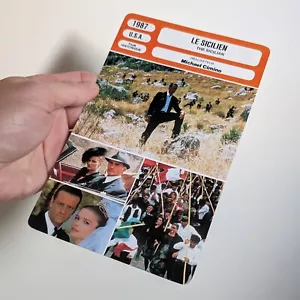 "THE SICILIAN" (1987) Very rare French film collector's card (by Mario Puzo) - Picture 1 of 3