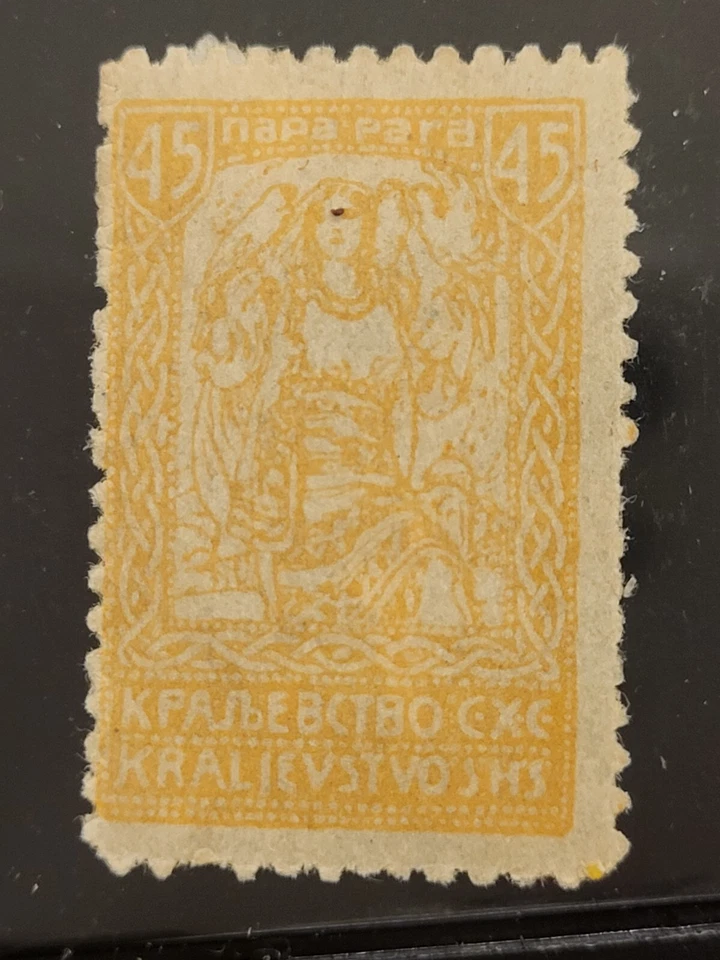 Yugoslavia 1920 Freedom-with 3 Eagles  45 Pa  Mint Stamp (IBX) - Image 1 of 1