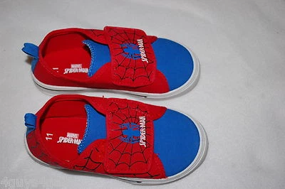 ZAPATOS TENIS DE LONA SPIDERMAN Rojo Azul Niño Pequeño Cierre de Gancho y Lazo 13 Foto 1 de 2