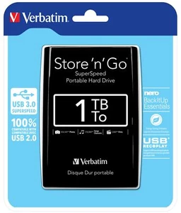 Verbatim Store n Go Portable - Festplatte - 1 TB - extern (tragbar) - Afbeelding 1 van 5