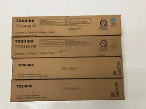 4 tóneres nuevos genuinos Toshiba 2515AC, 3015AC, 3515AC, 4515AC T-FC415U CMYK - Imagen 1 de 6