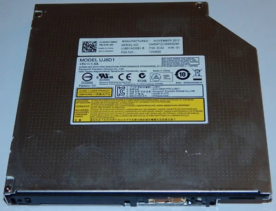 Panasonic SATA SLIM DVD-Brenner UJ8D1 8xDVD+/-RW DVD-RAM Brenner SuperMulti DELL - Bild 1 von 2