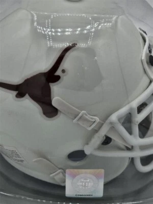 NIB TEXAS LONGHORNS SCHUTT AUTHENTIC MINI NCAA FOOTBALL HELMET BLANK - Image 1 of 4