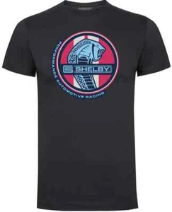 Shelby Motors Performance Racing Logo Short Sleeve Graphic T-Shirt Tee in Grey - Picture 1 of 1