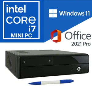 Mini Windows 11 Business PC Intel i7 4x 4,00GHz 16GB RAM 2TB SSD Computer Office - Bild 1 von 7