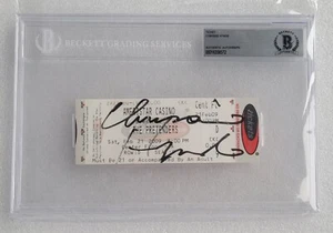 CHRISSIE HYNDE BAS BECKETT COA SLABBED TICKET SIGNED AUTOGRAPHED THE PRETENDERS - Picture 1 of 6