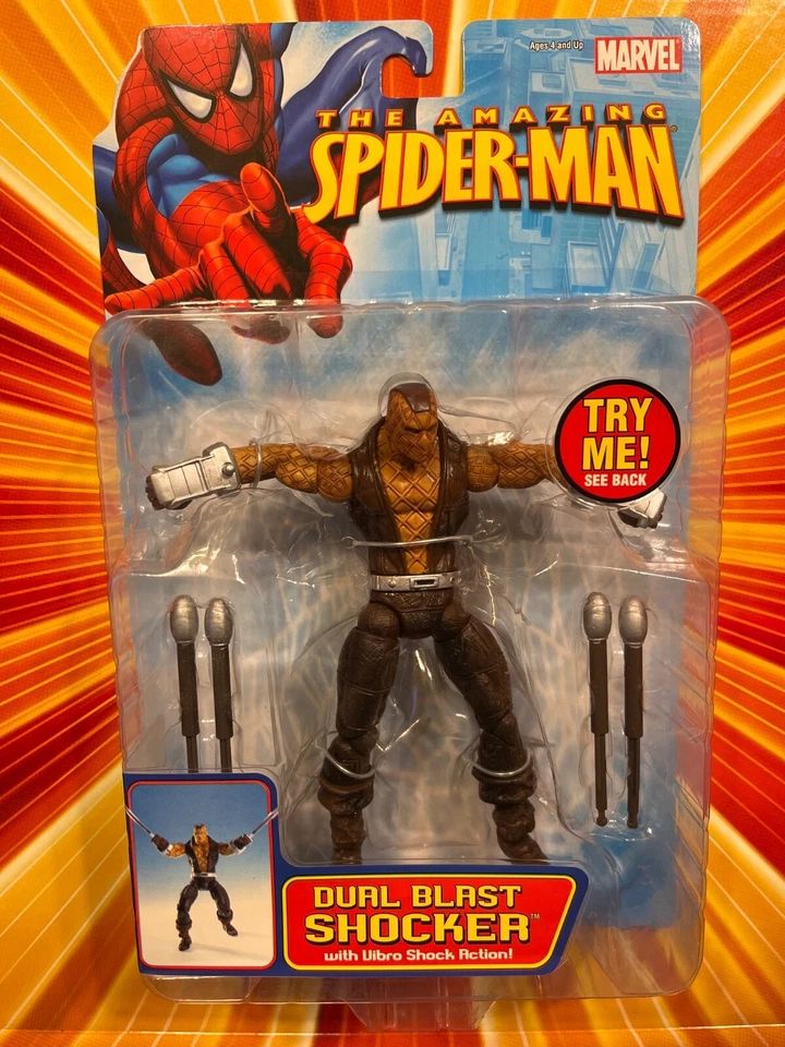 Spider-man Dual Blast Shocker Marvel Action Figure 2006 ToyBiz A130