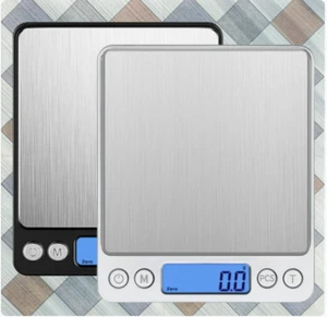 B-RICH Präzisions-Digital-Plattformwaage BCH-501 schwarz silber 2 Typen Einheit 0,1 g - Bild 1 von 8