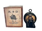 Antique+Vintage+-+K.%26D.+NO.9+GENERATOR+-+Cast+Iron+Electric+Motor+with+Box