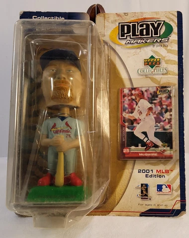 VTG 2001 MLB Mark McGwire UD Playmakers Bobblehead St Louis Cardinals NOS CON-38 Cover