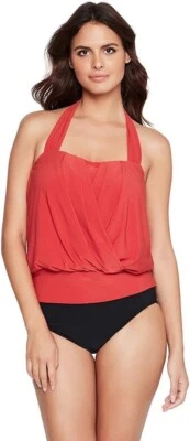 MagicSuit Traje de baño Debbie Halter Corbata Sujetador con aros Tankini Traje de baño Talla 14 Foto 1 de 4