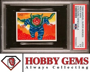 MOLE MAN PSA 5 1980 Marvel Super Heroes Sticker Venezuela #252 C2 - Picture 1 of 2