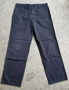 Hugo Boss Hanock Men's Dark Blue Chinos Size 52 - W34 L32 - Picture 1 of 8