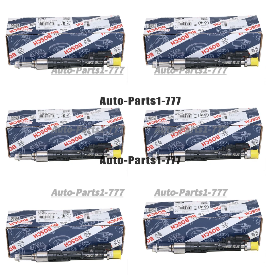 Injetores de combustível Bosch 0261500260 fabricante de equipamento original 6 peças para BMW 335i 535i 740i 13648625397 - Imagem 1 de 4