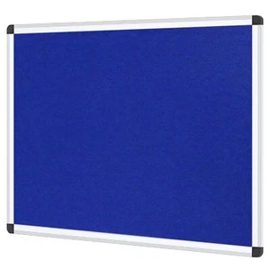 VIZ-PRO Notice Board Felt Board, 36 X 24 Inches, Aluminium Frame - Picture 1 of 13