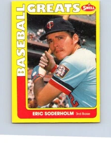 BASEBALL CARD 1991 SWELL BASEBALL GREATS MINNESOTA TWINS ERIC SODERHOLM NO78 - Picture 1 of 2