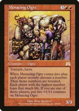 Magic MTG Tradingcard Onslaught 2002 Menacing Ogre 219/350