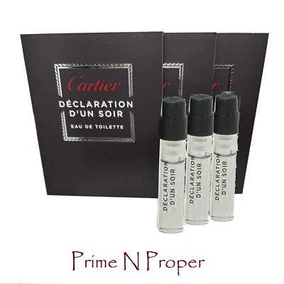 3 件 DECLARATION D'UN SOIR 卡地亚 1.5 毫升/ 0.05 盎司淡香水喷雾瓶 — 第 1/4 张图片