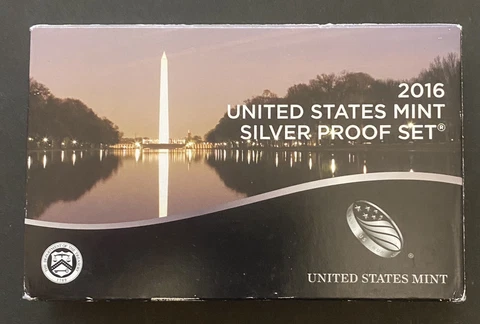 2016-S SILVER PROOF SET W/ BOX & COA  FREE U S SHIPPING Cover