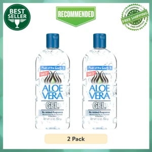 Fruit Of The Earth Aloe Vera Gel, PURE , No Color Added, 12 OZ (2 Pack) - Picture 1 of 12