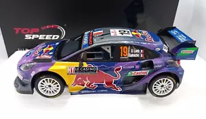 MODELLINO AUTO 1:18 TOP SPEED TSM FORD PUMA RALLY 1 LOEB WINNER MONTE CARLO 2022 - Foto 1 di 9
