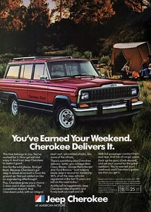 1982 Jeep Cherokee Chief Original Color Print Ad - Picture 1 of 1