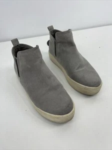 Dolce Vita size 7 Tasha Platform Slip-on High Top Sneaker Gray Suede - Picture 1 of 7