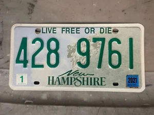 NEW HAMPSHIRE NUMMERNSCHILD 428 9761 JANUAR 2021 LIVE FREE OR DIE - Bild 1 von 1