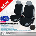 Wellvisors Black Fabric Front Seat Covers Protector For Car Truck Van Suv Scf22
