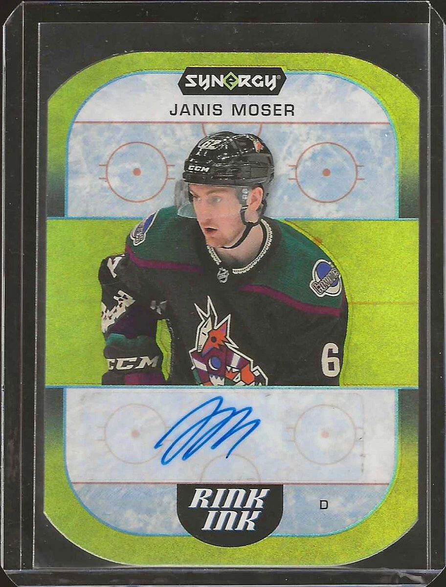 2022-23 UD Synergy #RI-JM Janis Moser Rink Ink Autograph - Coyotes