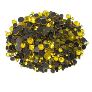 1440 Stck. HotFix Strass Bügelperlen Charmant Flatback Rocailled Citrin SS10 3 mm - Bild 1 von 7