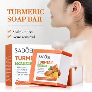 Kojic Acid Soap Dark Spot Whitening Turmeric Soap Skin Bleaching Lightening 100G - Picture 1 of 20