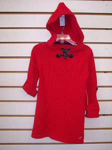 Girls $38.50-$40.50 Red Duel Sleeve Sweater Dress Size 5 - Picture 1 of 4